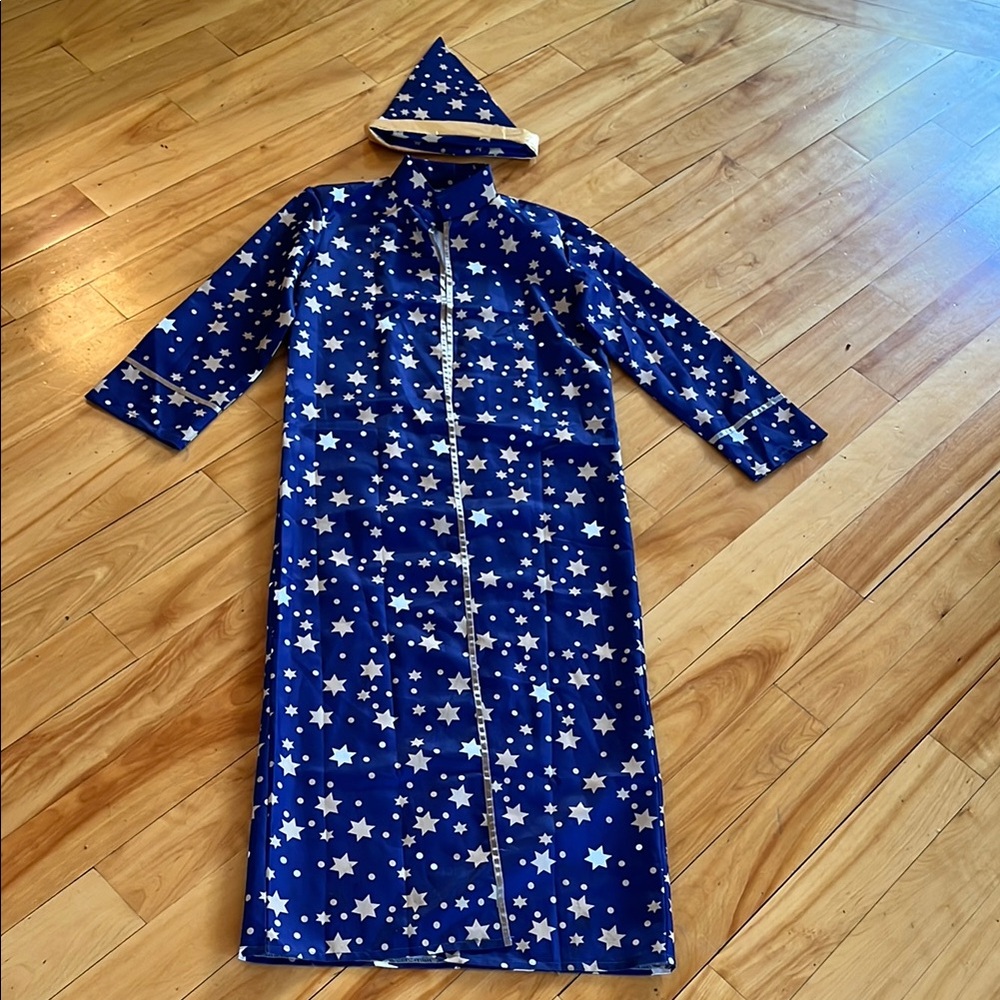 Wizard Costume Cloak And Hat Halloween Wizard Cloak Robe For Adult